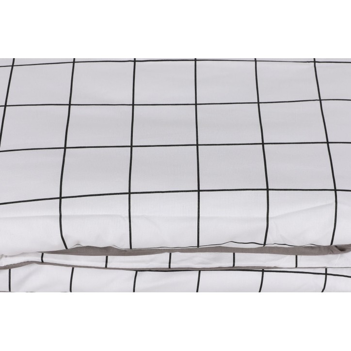 Juego ropa de cama Super King Ranforce Meridyen  gris blanco