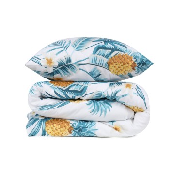 Juego ropa de cama Super King Custom Ananas  amarillo verde blanco