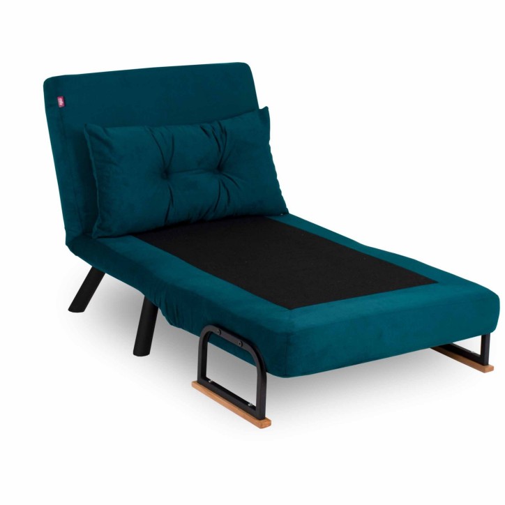 Sillón cama Sando Single Verde petróleo