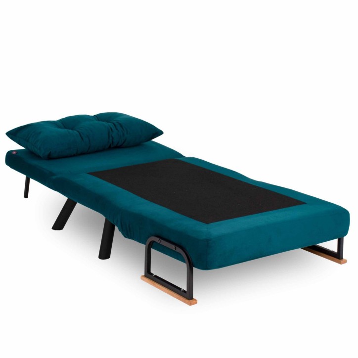 Sillón cama Sando Single Verde petróleo