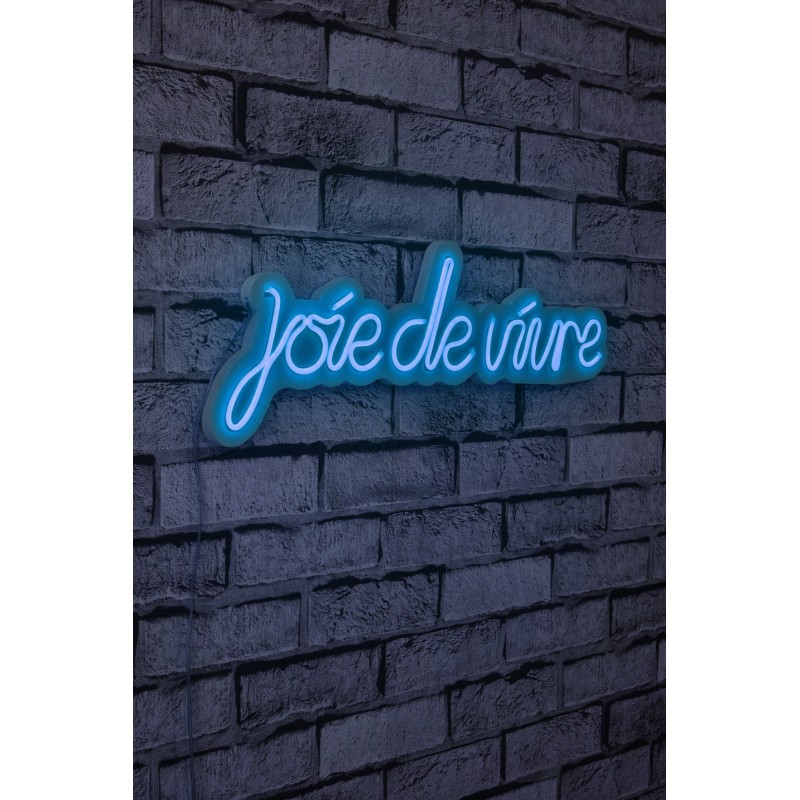 Iluminación LED decorativa de plástico Joie de Vivre azul 53x19x2 cm