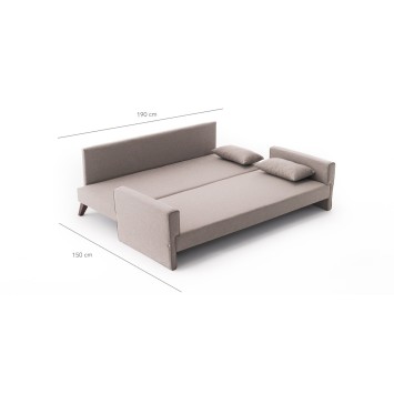 Sofá cama 3 plazas Bella Crema - 825BLC1509