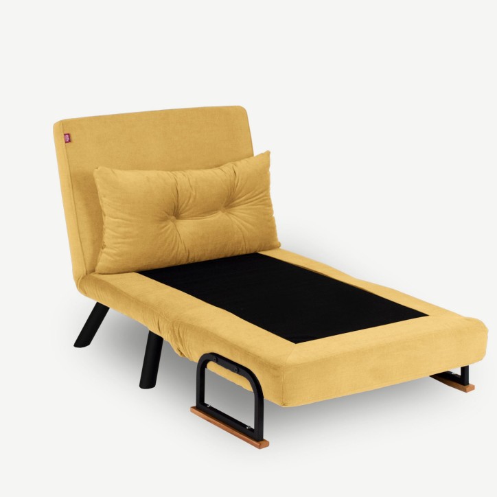 Sillón cama Sando Single Mostaza