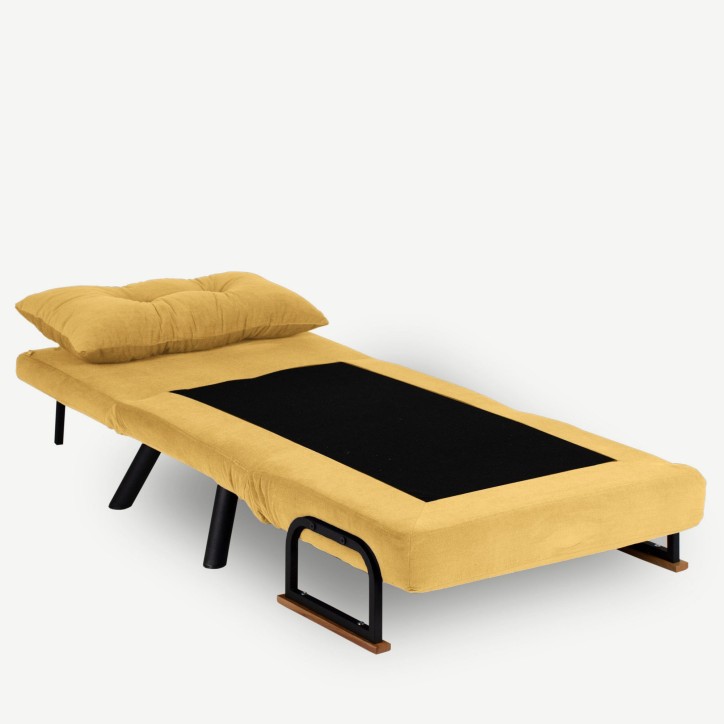 Sillón cama Sando Single Mostaza