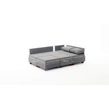 Sofá cama rinconera Fly derecho Gris - 825BLC1003