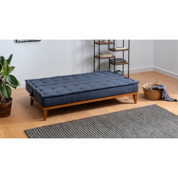 Sofá cama 3 plazas Fuoco Azul oscuro - 867UNQ1322