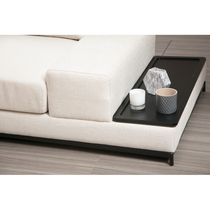 Sofá 4 plazas Line con mesa Beige