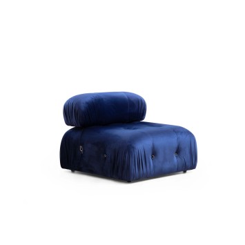 Sofá rinconera Bubble Velvet Azul terciopelo - 859FTN2045