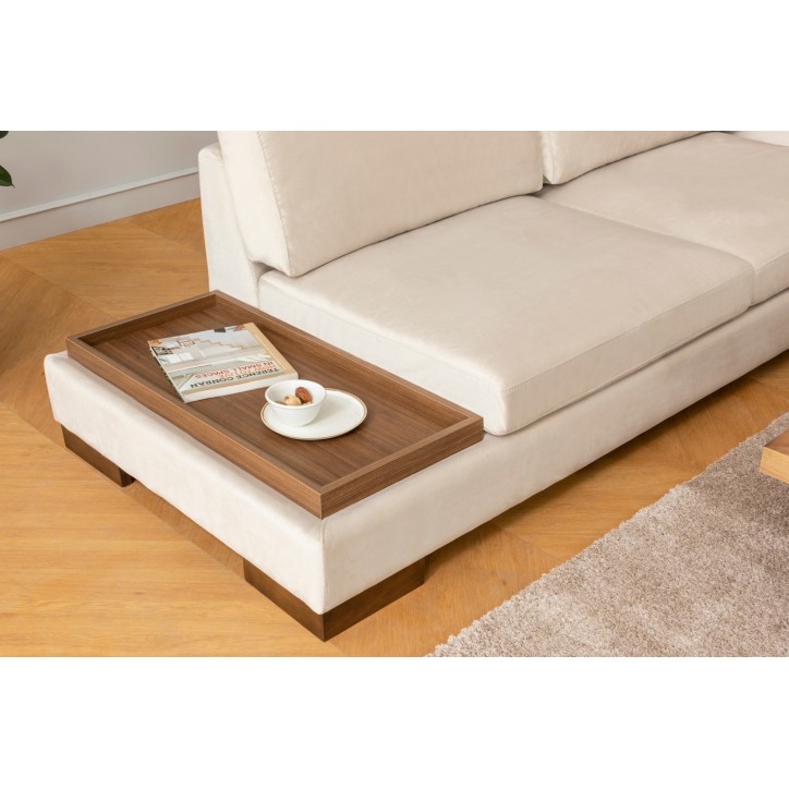 Sofá rinconera Tulip derecho Beige