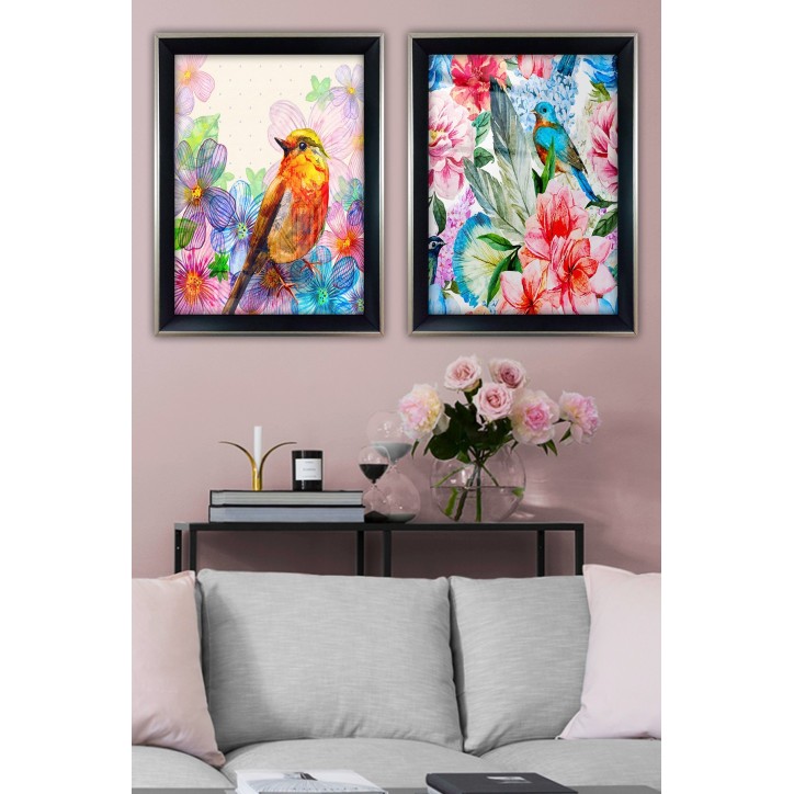 Cuadro decorativo enmarcado SGC7436502515545 multicolor 35x45 cm (2 piezas) Cuadro decorativo enmarcado SGC7436502515545 multicolor 35x45 cm (2 piezas)