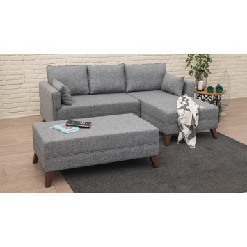 Sofá cama rinconera Bella derecho 2 Gris - 825BLC1504