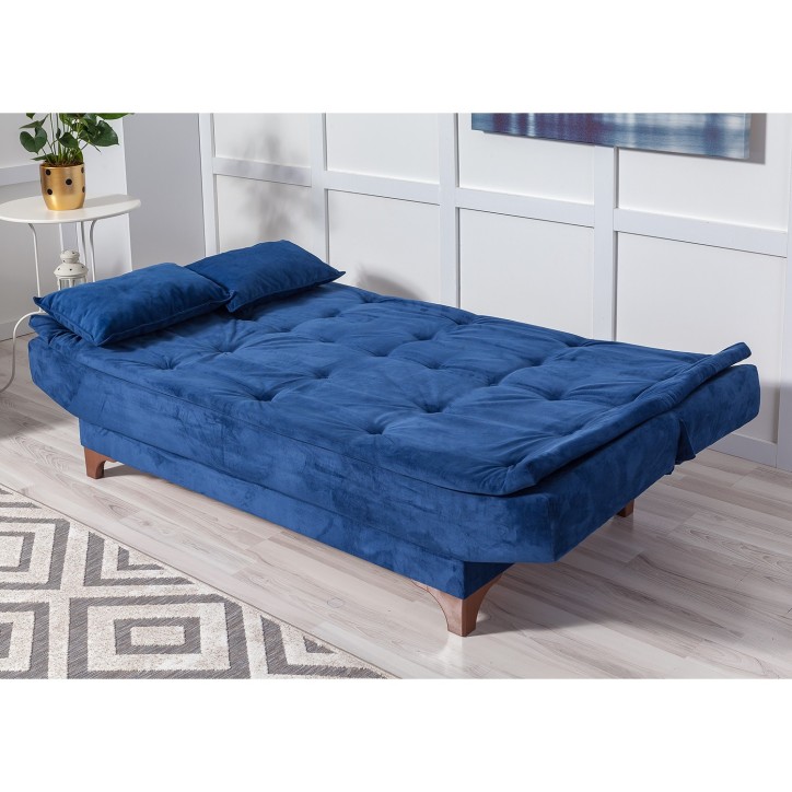 Sofá cama 3 plazas Kelebek Azul oscuro