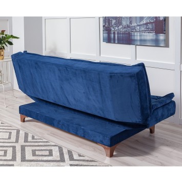 Sofá cama 3 plazas Kelebek Azul oscuro - 867UNQ1346