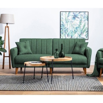 Set sofá cama sillón Aqua TKM07-1070 Verde - 867UNQ1585