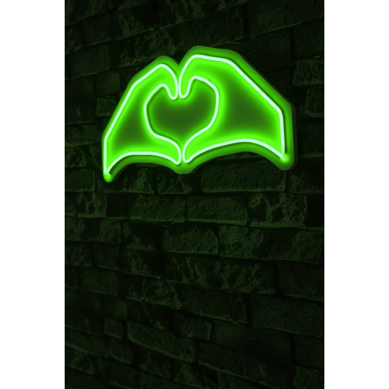 Iluminación LED decorativa de plástico Sweetheart verde