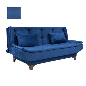 Sofá cama 3 plazas Kelebek Azul - 867UNQ1304