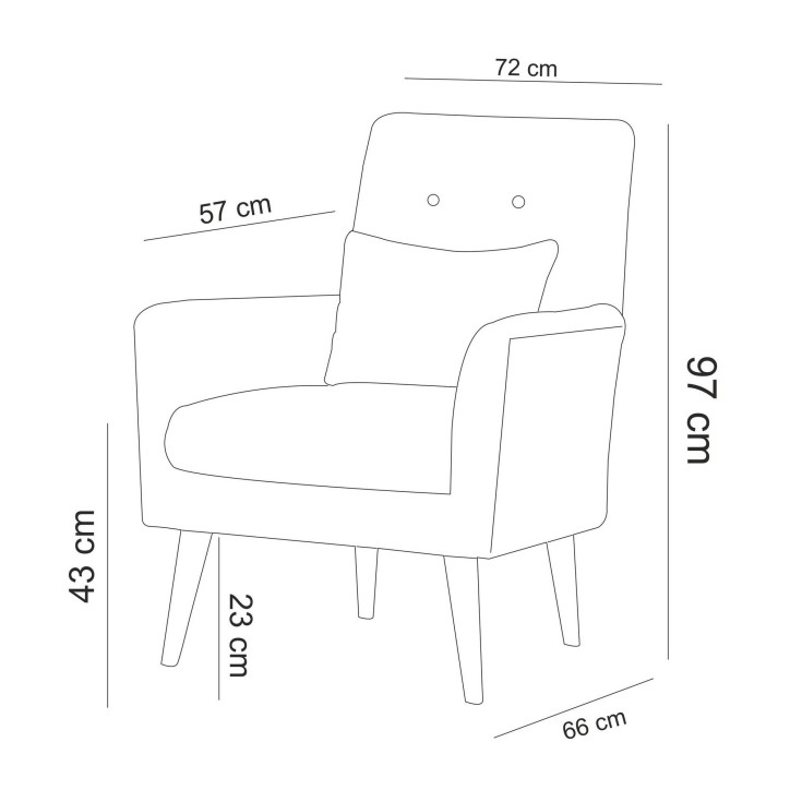 Set sofá cama sillón Aria TKM07-1070 Verde