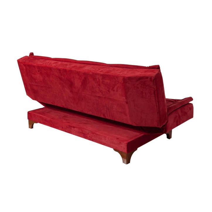 Set sofá cama sillón Kelebek TKM2-0101 Rojo burdeos