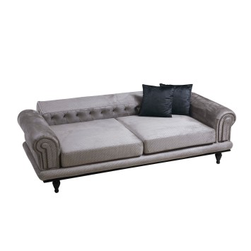 Sofá cama 3 plazas Polyanna Gris - 569HLN1107