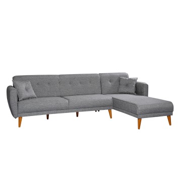 Sofá cama rinconera Aria Gris oscuro - 867UNQ1410