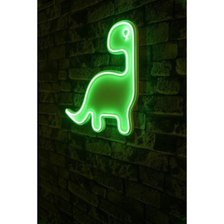 Iluminación LED decorativa de plástico Dino the Dinosaur verde