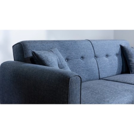 Set sofá cama sillón Aria TKM06-1048 Azul oscuro