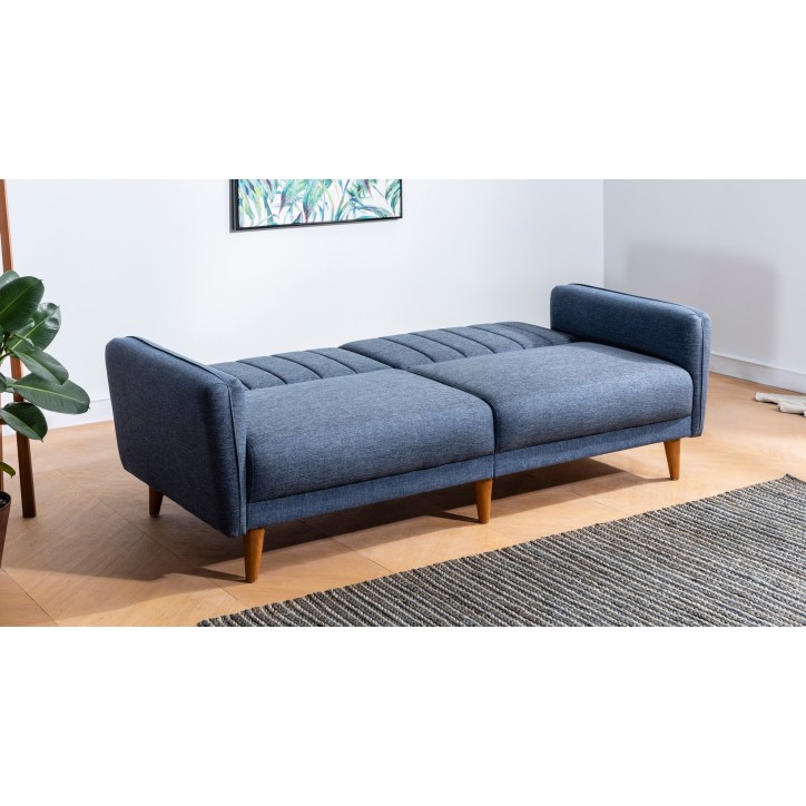 Set sofá cama sillón Aqua TKM06-1048 Azul oscuro