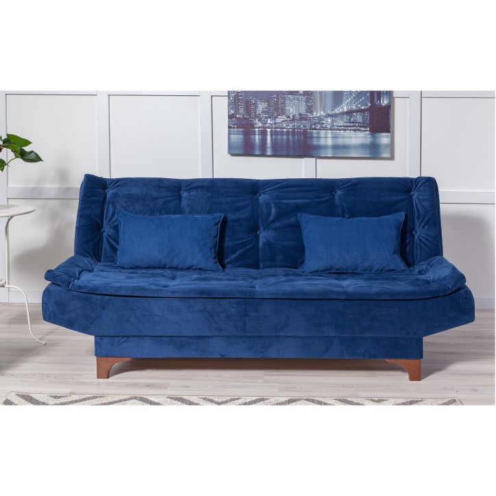 Set sofá cama sillón Kelebek TKM06 0201 Azul oscuro