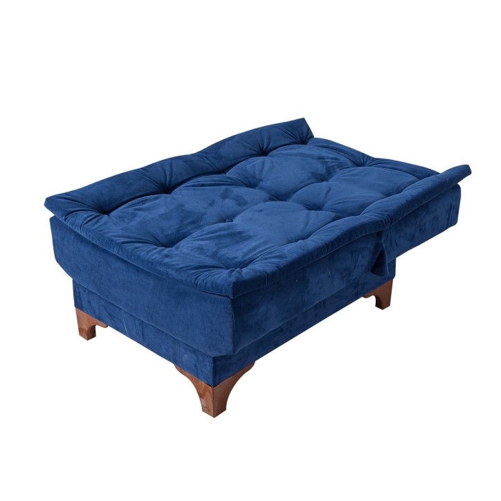 Set sofá cama sillón Kelebek TKM06 0201 Azul oscuro