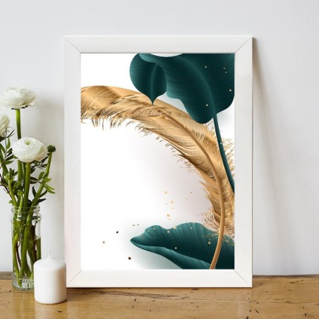 Pintura decorativa enmarcada MDF BC13953999323 multicolor 24x29 cm