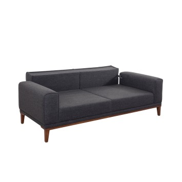 Set sofá cama sillón Liones Tepsili Antracita - 867UNQ1671