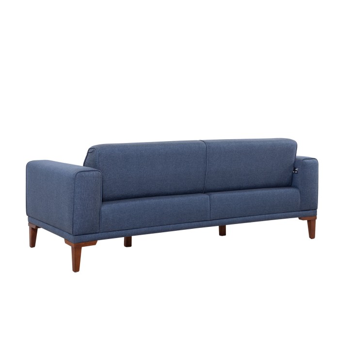 Set sofá cama sillón Liones Tepsili Azul oscuro