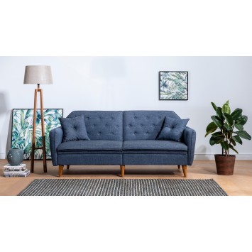 Set sofá cama sillón Terra TKM06-1048 Azul oscuro - 867UNQ1629