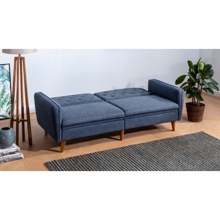 Set sofá cama sillón Terra TKM06-1048 Azul oscuro