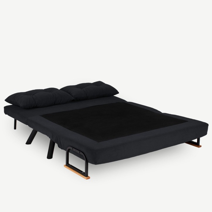 Sofá cama 2 plazas Sando Negro