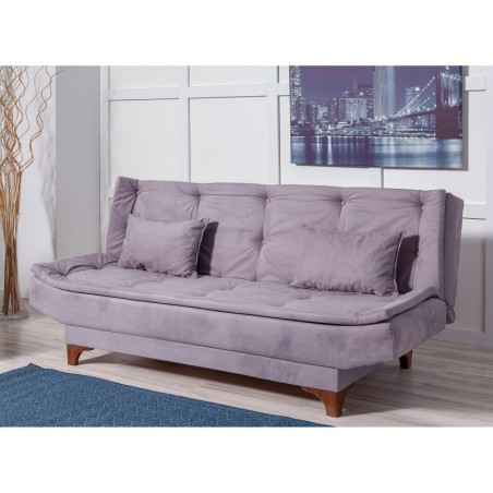 Set sofá cama sillón Kelebek TKM04 0701 Gris