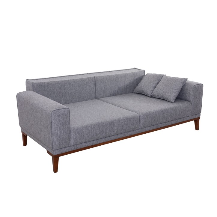 Set sofá cama sillón Liones Tepsili Gris