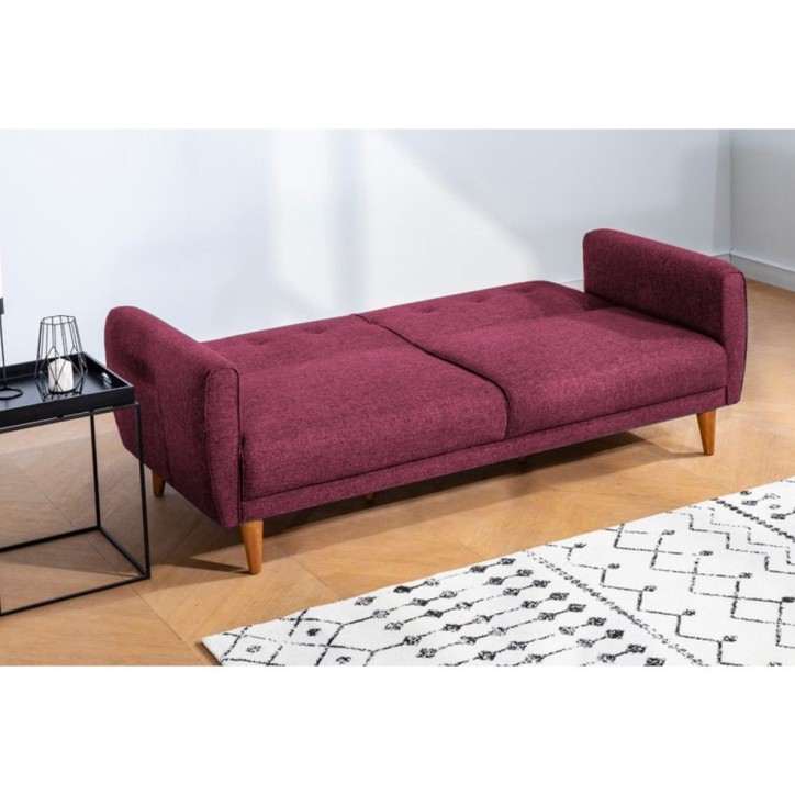 Set sofá cama sillón Aria TKM02-94819 Rojo burdeos