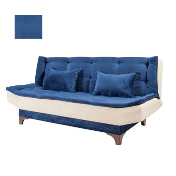 Sofá cama 3 plazas Kelebek Crema azul - 867UNQ1303