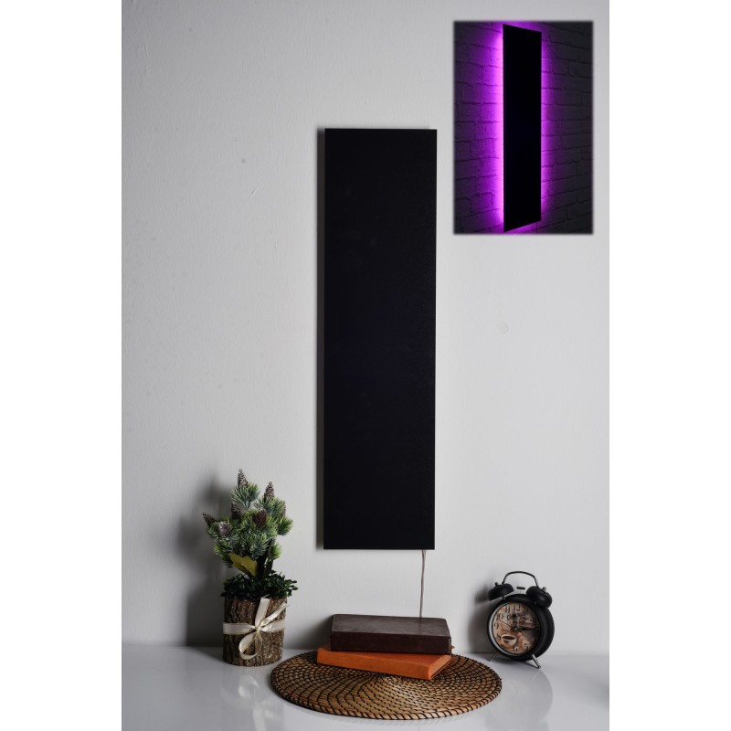 Iluminación LED decorativa Rectangle rosa 75x20 cm