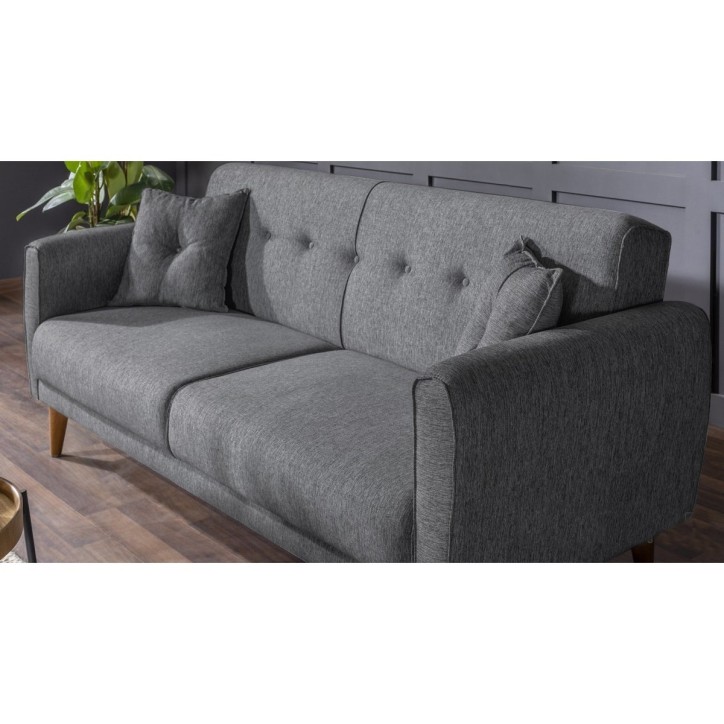 Set sofá cama sillón Aria TKM04-94216 Gris oscuro