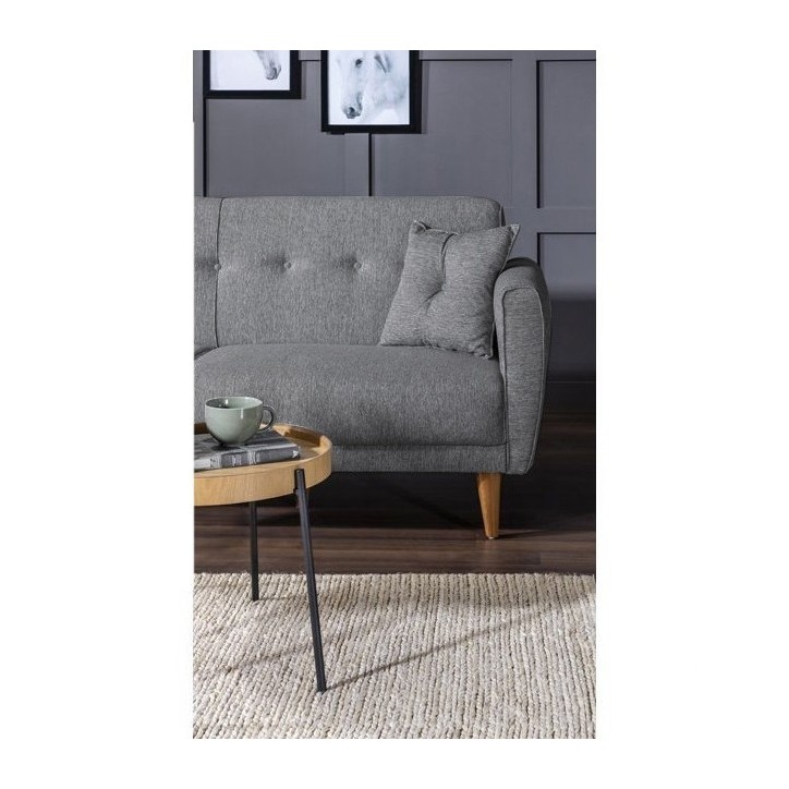 Set sofá cama sillón Aria TKM04-94216 Gris oscuro