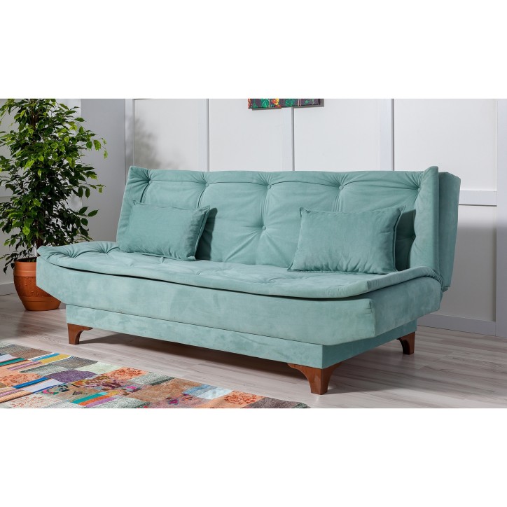 Set sofá cama sillón Kelebek TKM03 0400 Verde pistacho