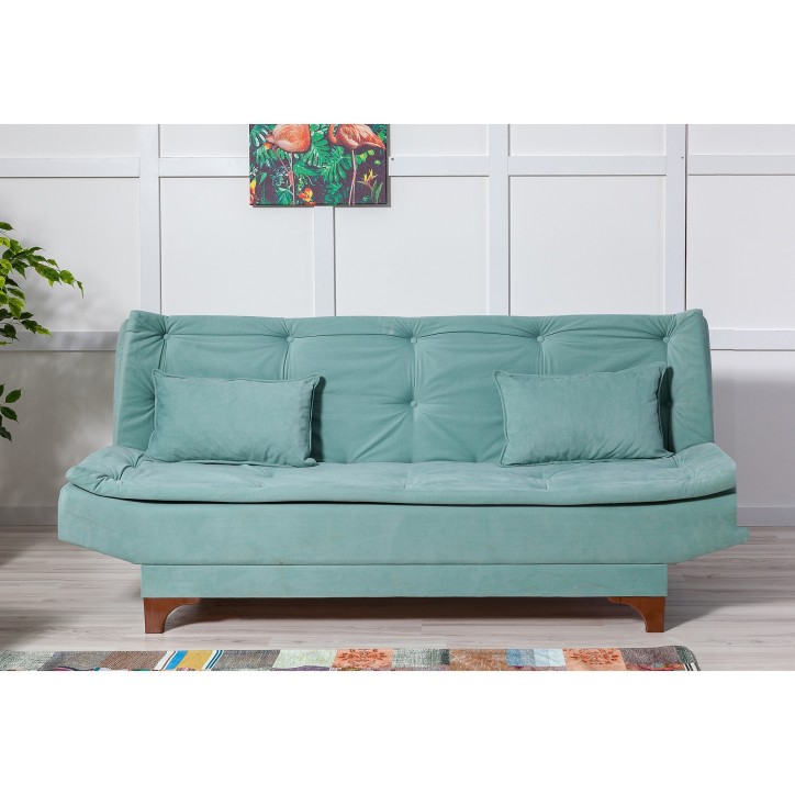 Set sofá cama sillón Kelebek TKM03 0400 Verde pistacho