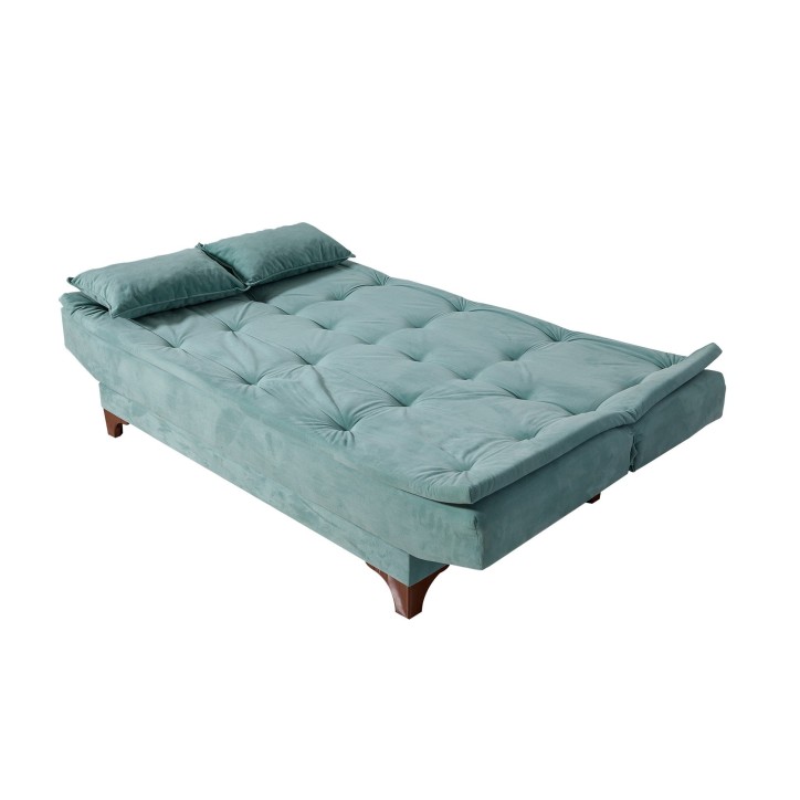 Set sofá cama sillón Kelebek TKM03 0400 Verde pistacho