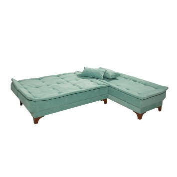 Sofá cama rinconera Kelebek derecho Verde mar - 867UNQ1416