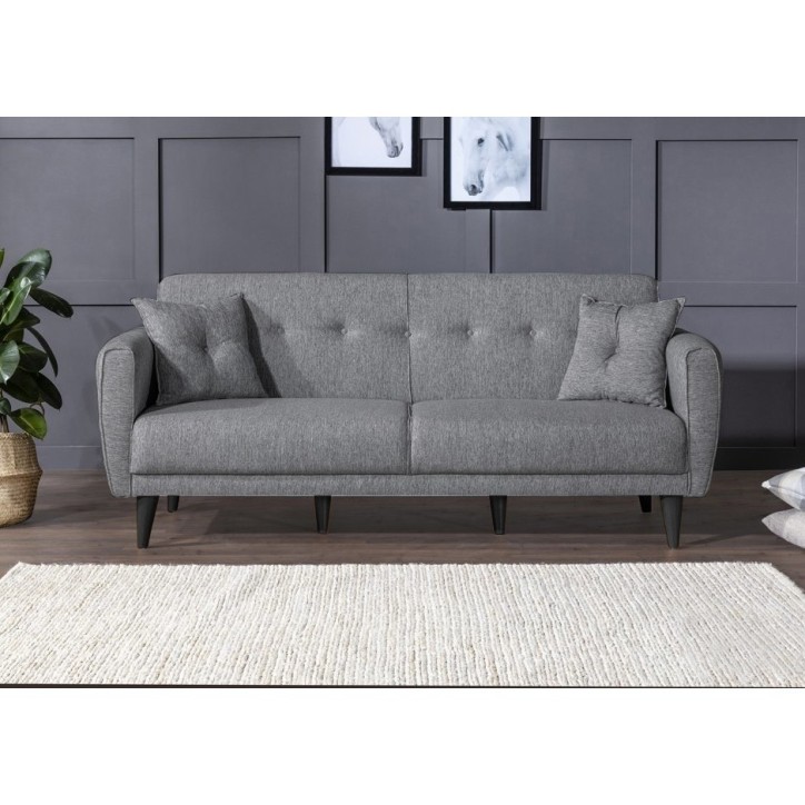 Set sofá cama sillón Aria TAKIM4-S 94216 Gris oscuro