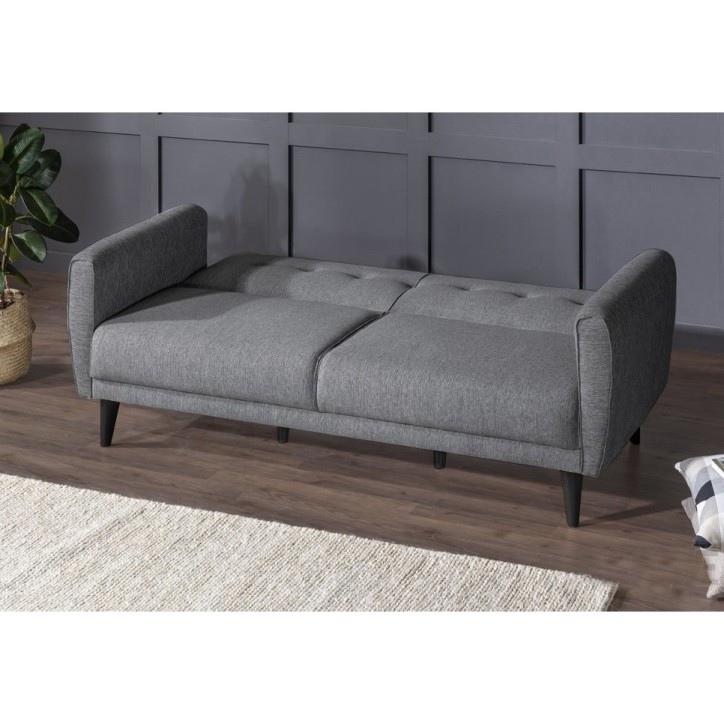 Set sofá cama sillón Aria TAKIM4-S 94216 Gris oscuro