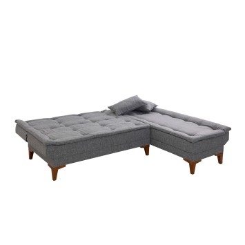 Sofá cama rinconera Santo Gris oscuro - 867UNQ1663