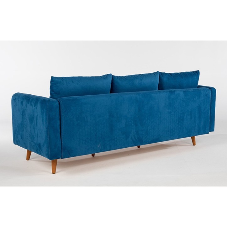 Set sofá sillón Sofia TKM05-0201 Azul oscuro